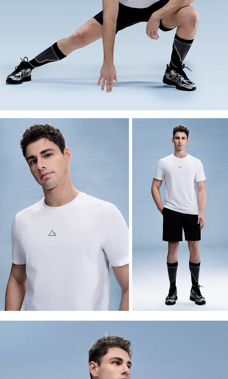 Giordano G-motion 2026 Summer Cooling Sun Protection Moisture-Wicking Quick-Dry Printed Short Sleeve T-Shirt Men 01026438 17