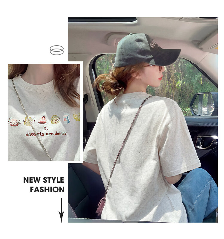 TonLion 2026 Summer New Short Sleeve T-Shirt for Women Youthful Stylish Student Korean Early Spring Chic Loose Fit 6