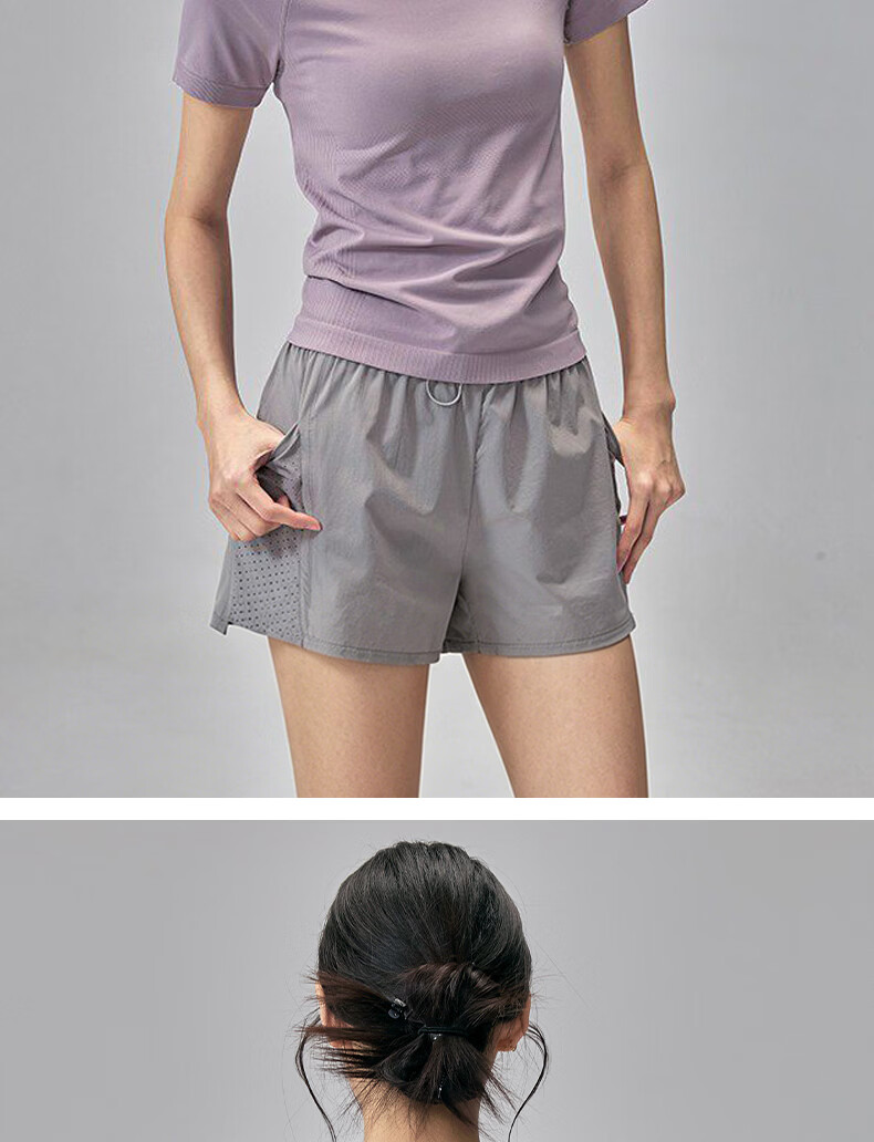 Women's Slim Fit Quick-Dry Short Sleeve Yoga T-Shirt for Pilates Training Running Fitness 12