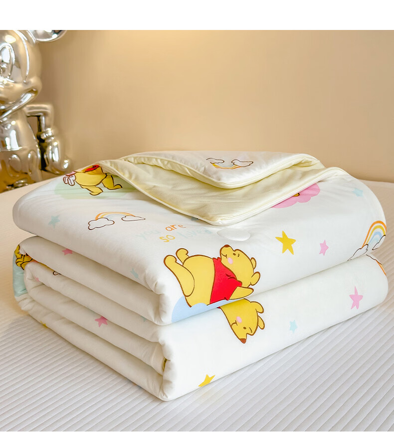 Disney Class A Baby-Grade Knitted Cotton Soybean Summer Quilt 200x230cm Machine Washable Home Air-Conditioning Blanket 17
