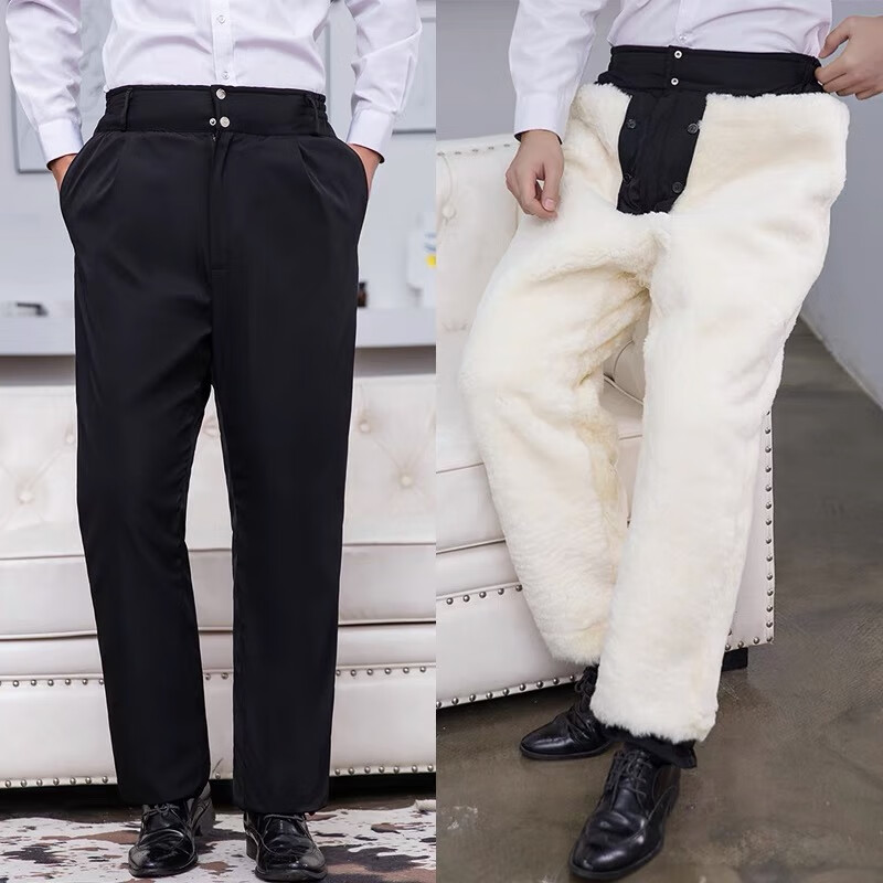 小火马狗皮皮裤男皮毛一体羊皮毛抗寒保暖整皮皮裤大