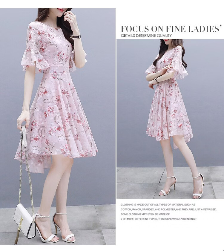 La Chapelle Women's Premium Chiffon Dress | Petite Exclusive | Elegant Beach Dress Versatile Design 11