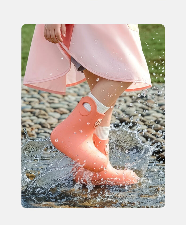 Kocotree KK Tree Kids Waterproof Non-Slip Lightweight Rain Boots for Boys and Girls, School and Kindergarten Water Shoes 31