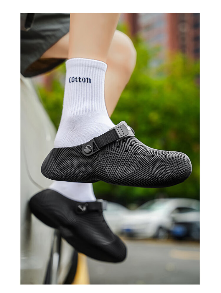 Senma Men's Summer 2026 New Anti-Slip Odor-Resistant Closed-Toe Clogs Outdoor Driving Dual-Use Sandals Beach Shoes 13