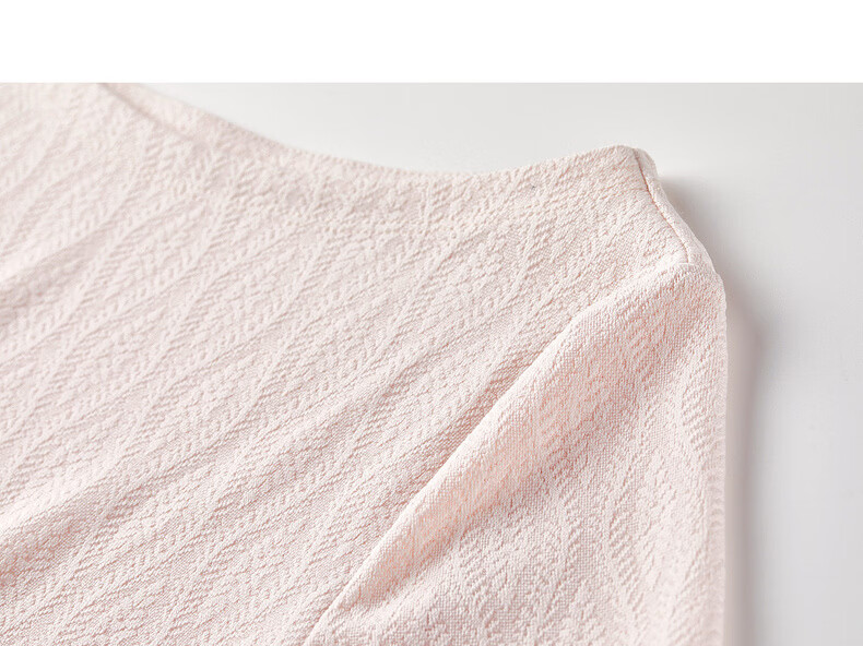 Shangdubila Tailored Twist Fashion T-Shirt Women Summer Off-Shoulder Irregular Slim Fit Stretch Textured Knitwear 26