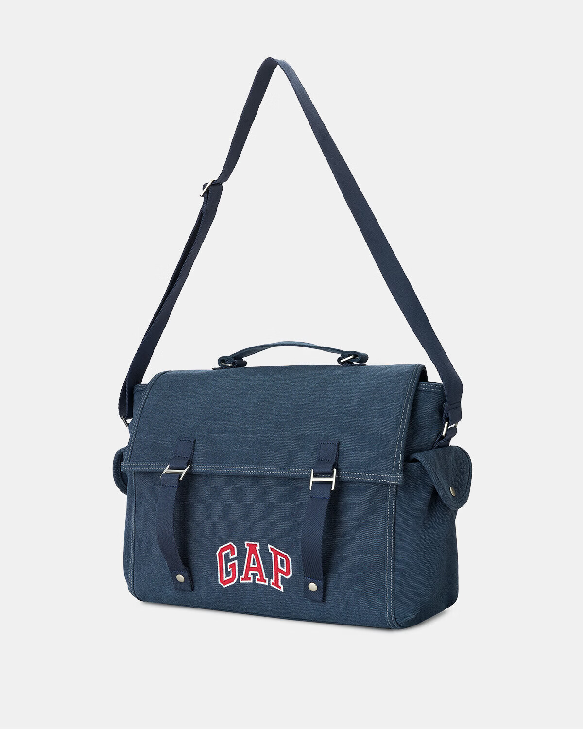 GAP Wilderness Road Messenger Bag Navy Blue 7