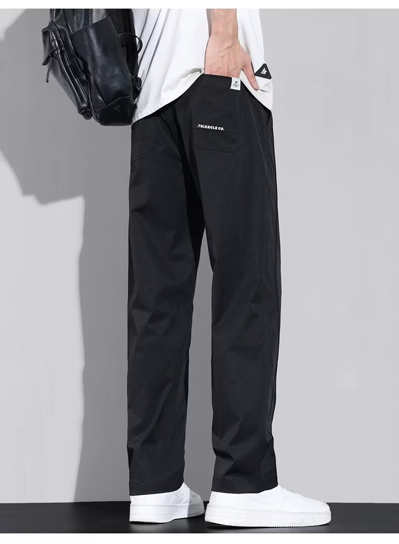 ROMON Men's Casual Ice Silk Summer Thin Pants 2026 New Quick-Dry Long Pants for Men 15