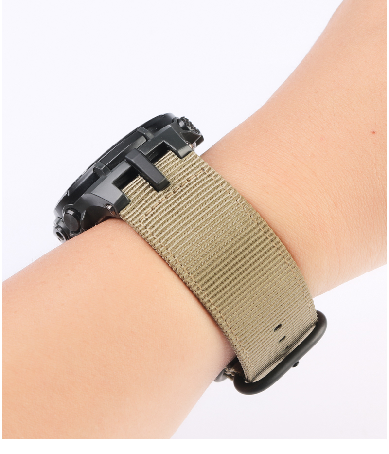 天姵手表配件代用卡西欧表带prw-0 6100 3000 3100prg-300尼龙