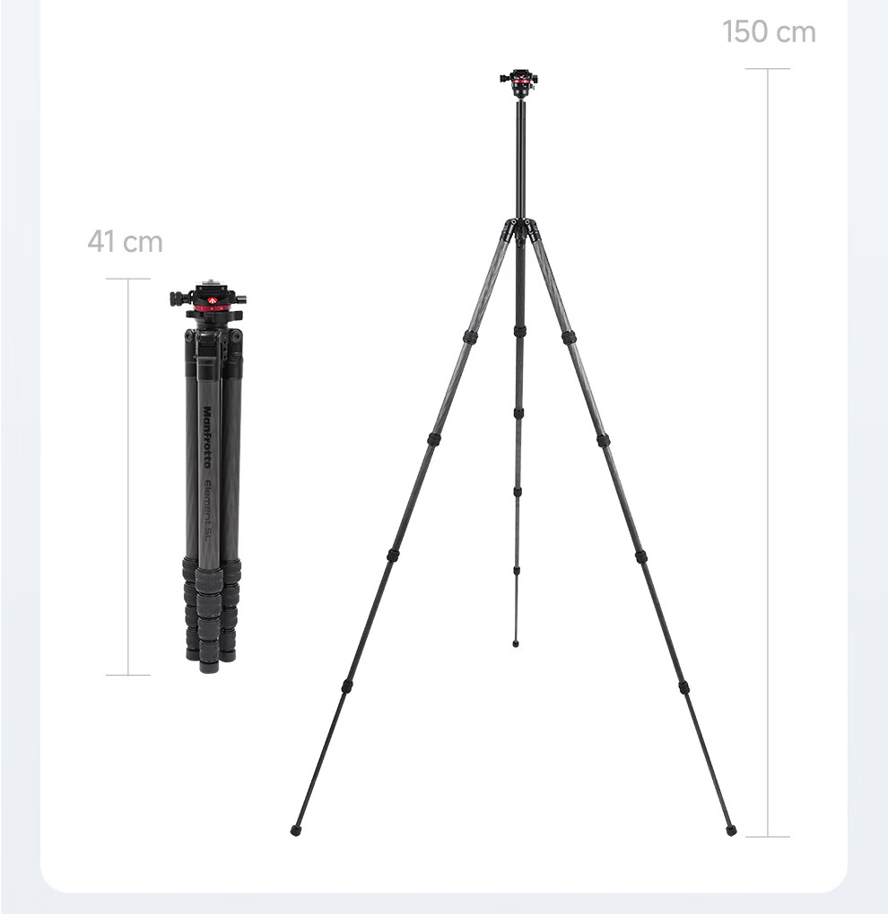 Manfrotto Blue Shadow Carbon Fiber Twist Lock Kit with Ball Head DSLR Mirrorless Camera Photography Videography Travel Tripod MKELESLTCBK-BH 16