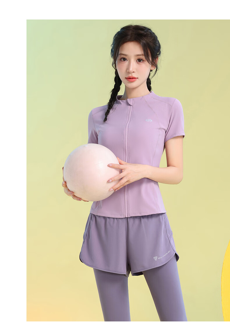 Baisirong Summer Yoga Set for Women Plus Size Loose Breathable Casual Running Sportswear Slim Fit Fitness Yoga Outfit 12