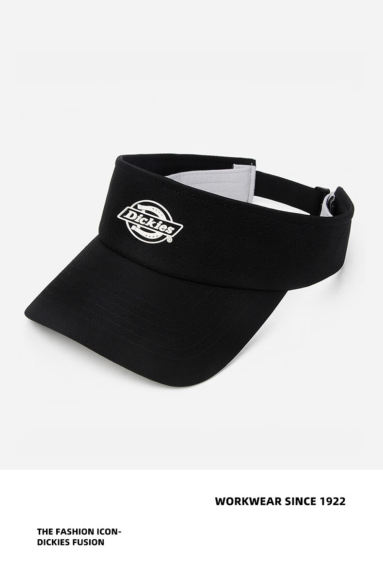 Dickies Breathable Open-Top Cap Unisex Summer New Sun Protection Outdoor Sports Casual Baseball Hat White 5