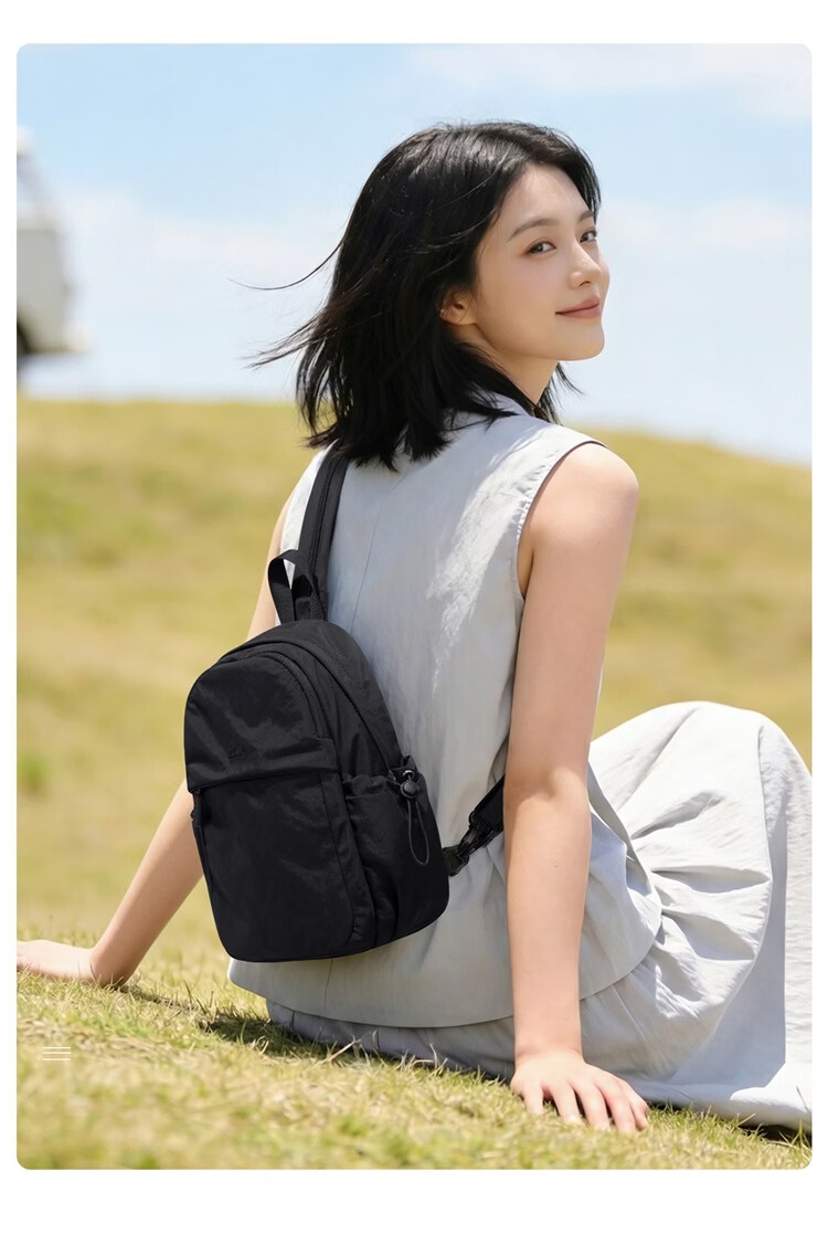 GOLF Lightweight Foldable Chest Bag Convertible Small Backpack for Women Outdoor Casual Shoulder Bag Sports Cycling Crossbody Commuter Bag 22