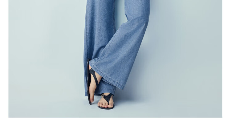 Giordano Women's Loose Fit Pants 2026 Summer Cotton Lightweight Drawstring Elastic Waist Wide Leg Jeans 05416335 11