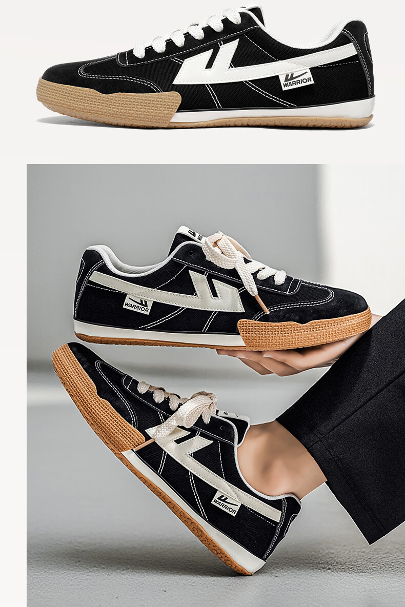 Warrior Official Canvas Shoes Men's Summer Low-top Training Shoes Men's Casual Sneakers 39 Beige 8