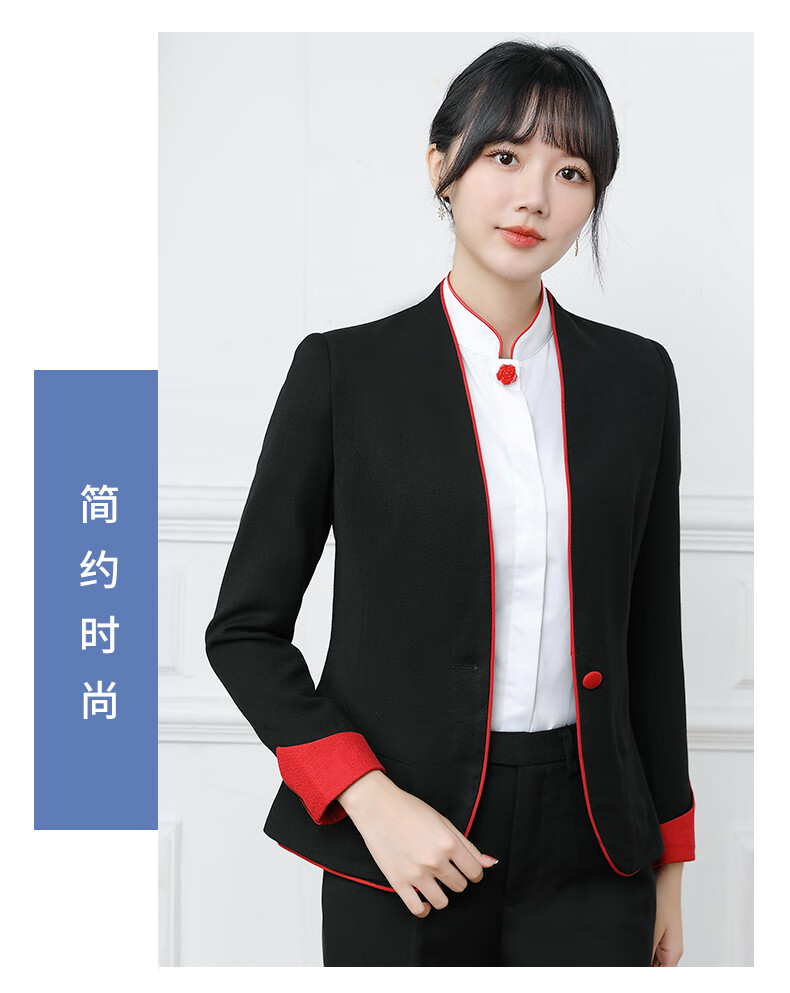 中信银行行服工服女西装修身工作服西服外套制服西服套装 外套 xl