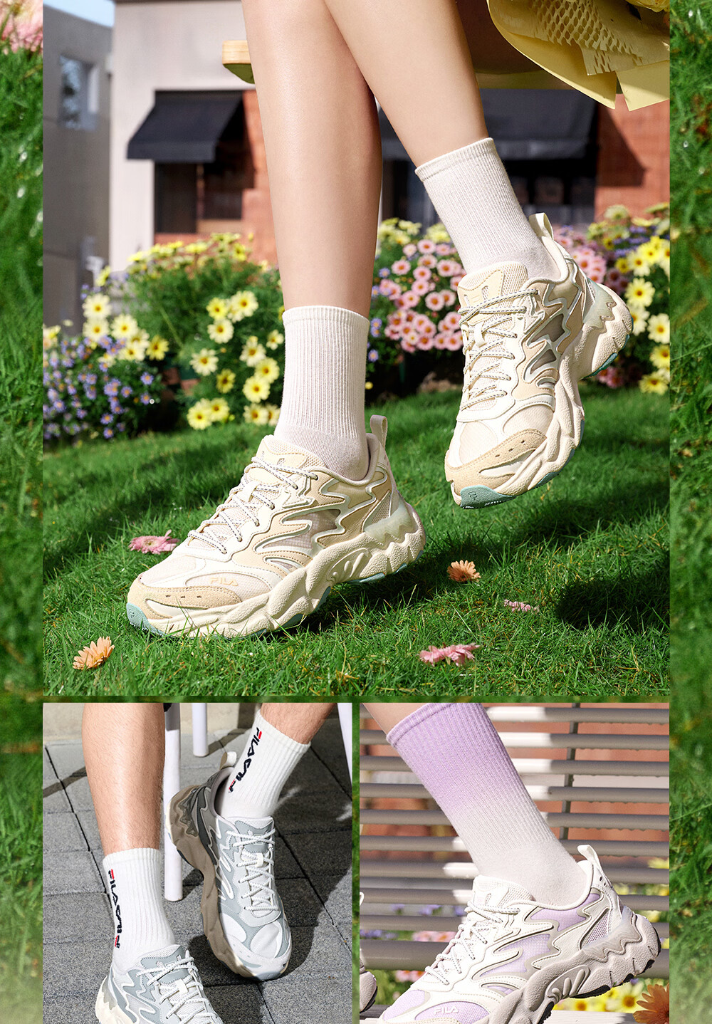 FILA Fern 3rd Generation Women's Breathable Dad Sneakers 2026 Summer New Casual Sports Shoes 14