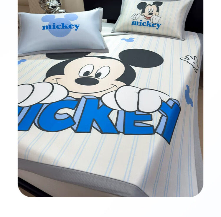 Disney Summer Ice Silk Cooling Mat Cartoon Mickey Air Conditioning Soft Mat 180x200cm Home Machine Washable Cooling Air Conditioner Pad 21