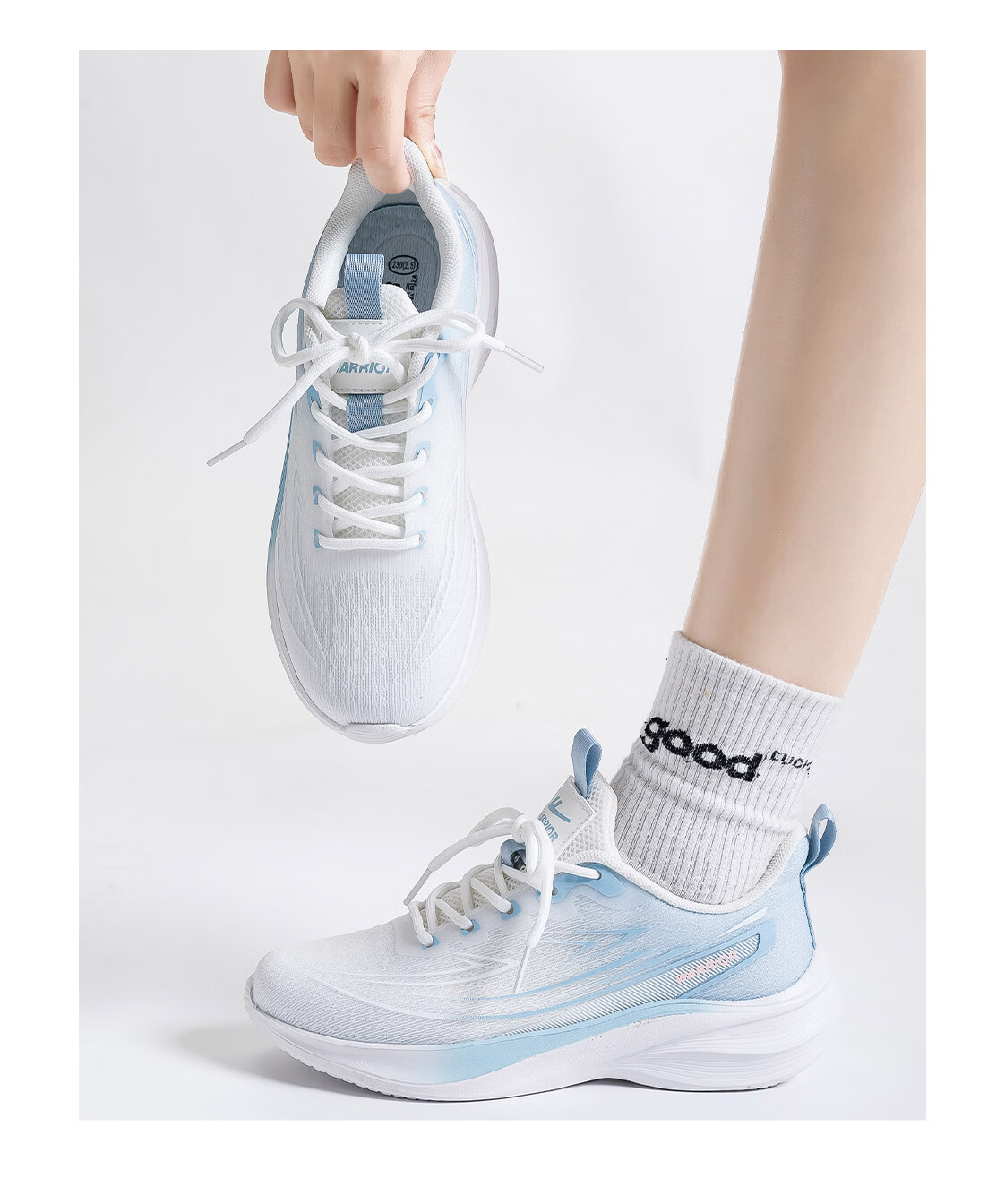 Warrior Official Women's Sports Shoes Summer 2026 New Breathable Mesh Running Shoes Non-Slip Shock Absorbing Sneakers for Women 17