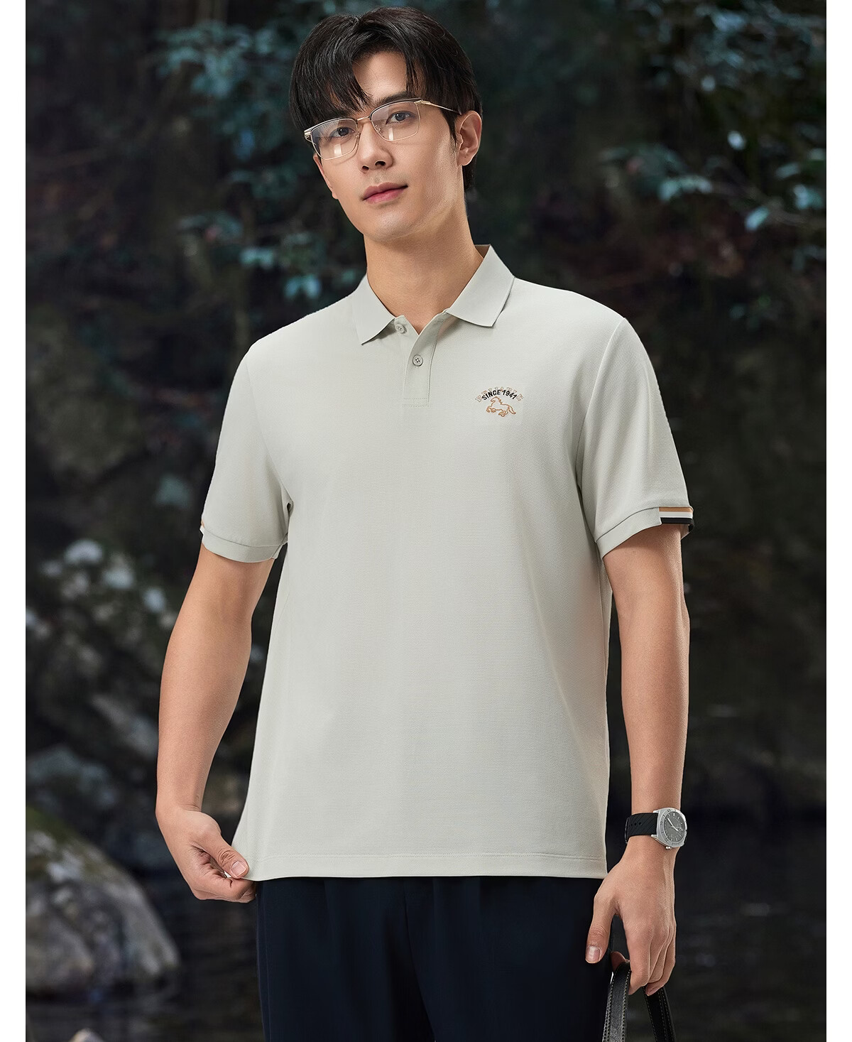 JEEP 2026 Summer New Breathable Lightweight Polo Shirt Men's Short Sleeve Sports T-Shirt for Fitness Running 29