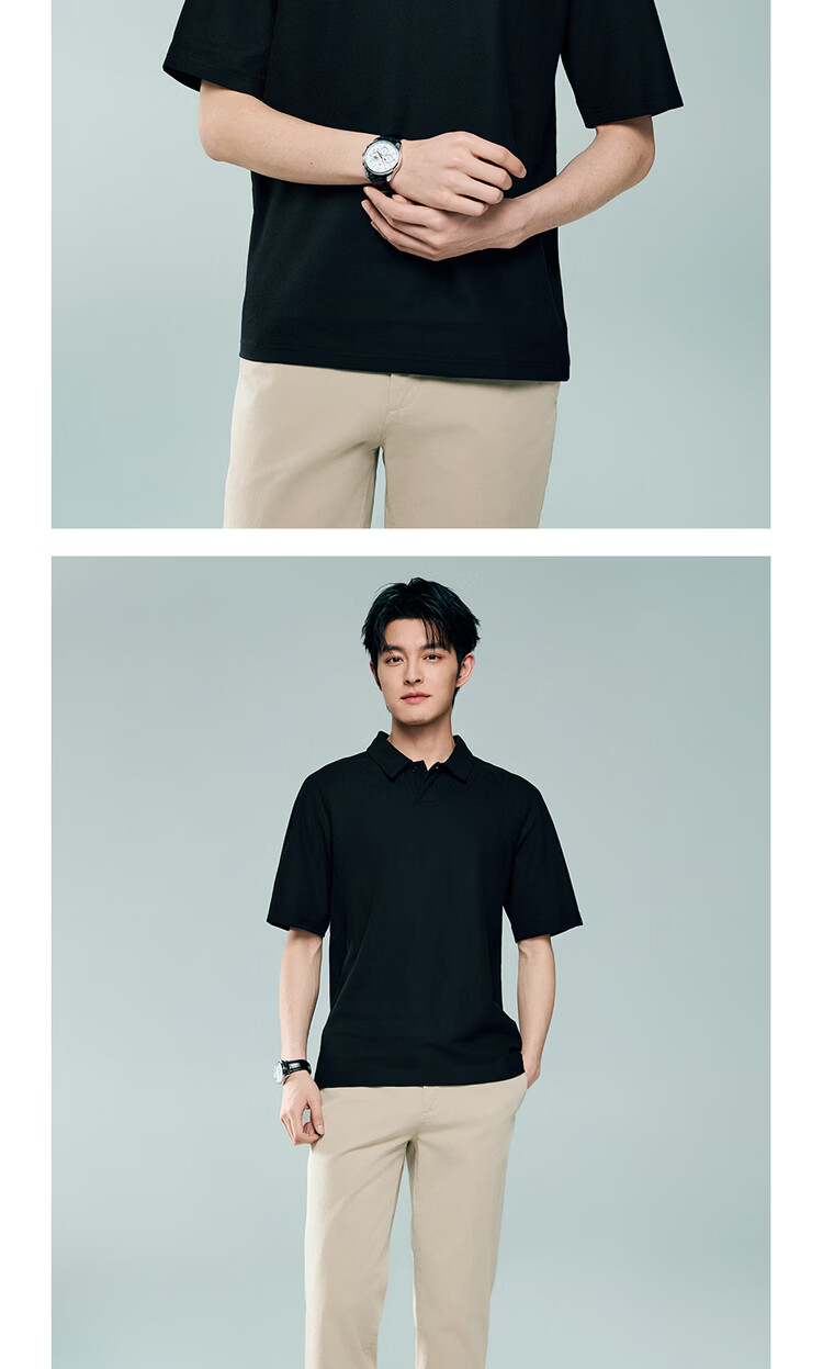Giordano Men's 2026 Summer New Black Technology Cooling Sun Protection Polo Shirt Short Sleeve 13016222 13