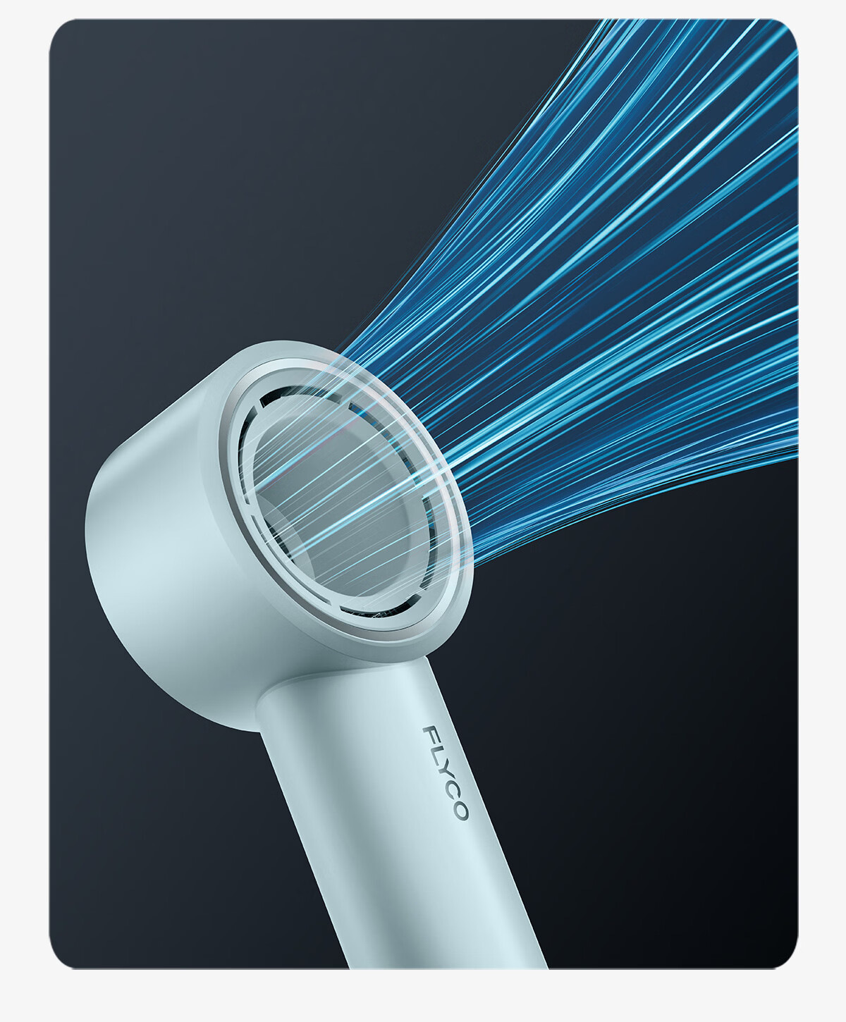 Feike High-Speed Hair Dryer Hollow Air Duct Home Use High Power Quick Dry Low Noise Negative Ion Hair Care Blow Dryer Holiday Gift for Girlfriend H5 Star Ring Blue Price Guarantee 618 5