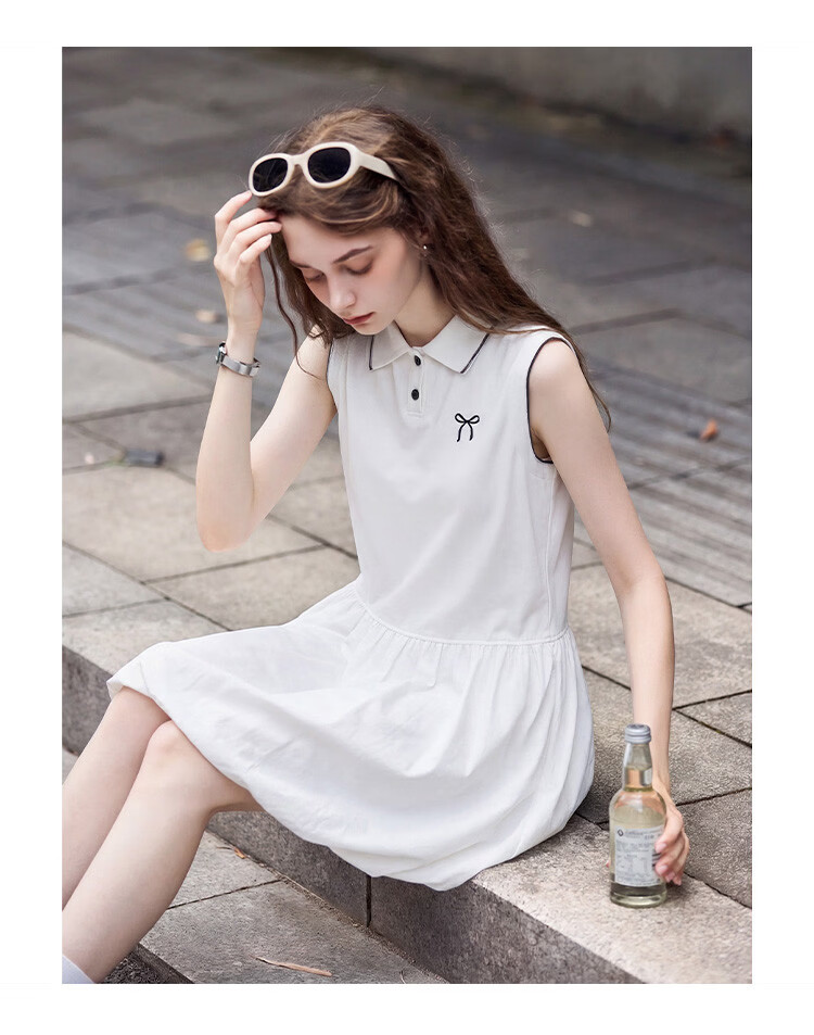 TonLion 2026 Spring Summer New Women's Dress White Balloon Skirt Unique and Beautiful Early Spring Dress 10
