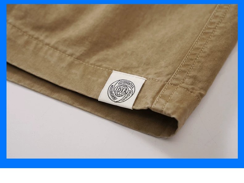 ROMON Men's Cotton Work Shorts Summer 2026 New Loose Straight Casual Mid-Length American Style Thin Five-Point Pants 24