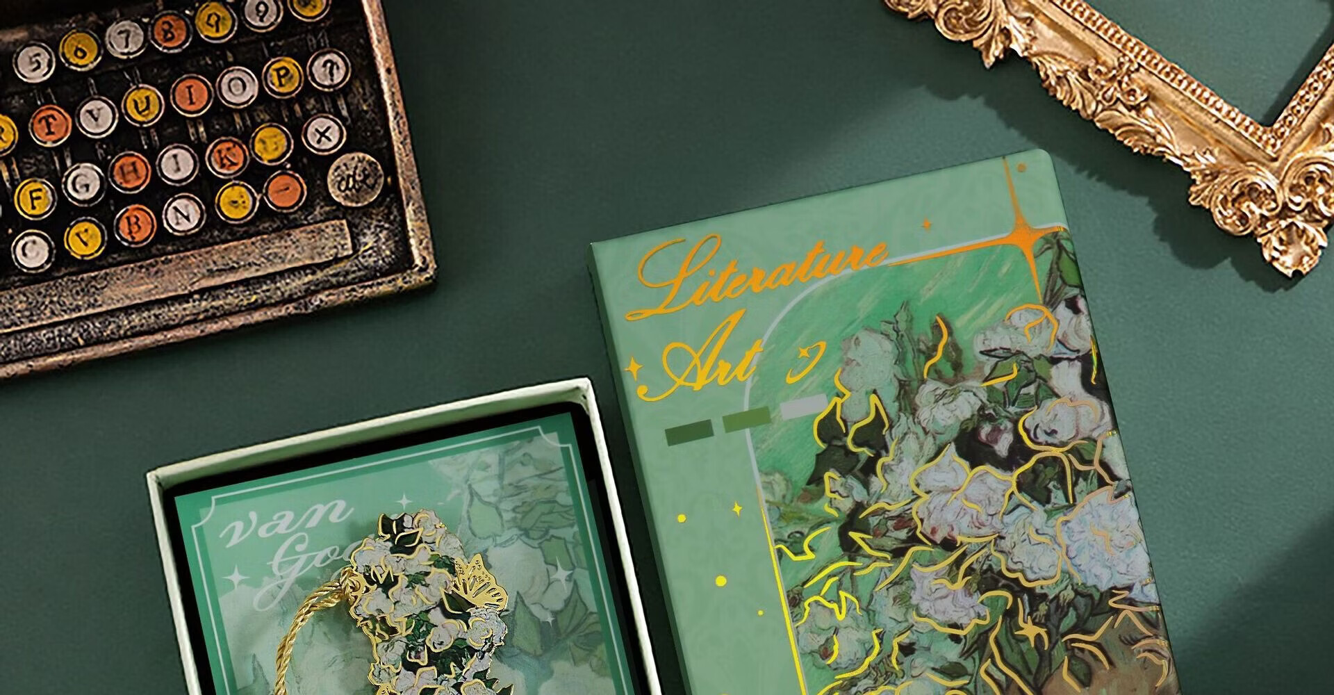Tianshun Oil Painting Bookmark Premium Exquisite Metal Van Gogh Bookmark Classical Creative High-Value Birthday Gift for Girls Cultural and Creative Student School Reward Simple Packaging Blooming Apr 11