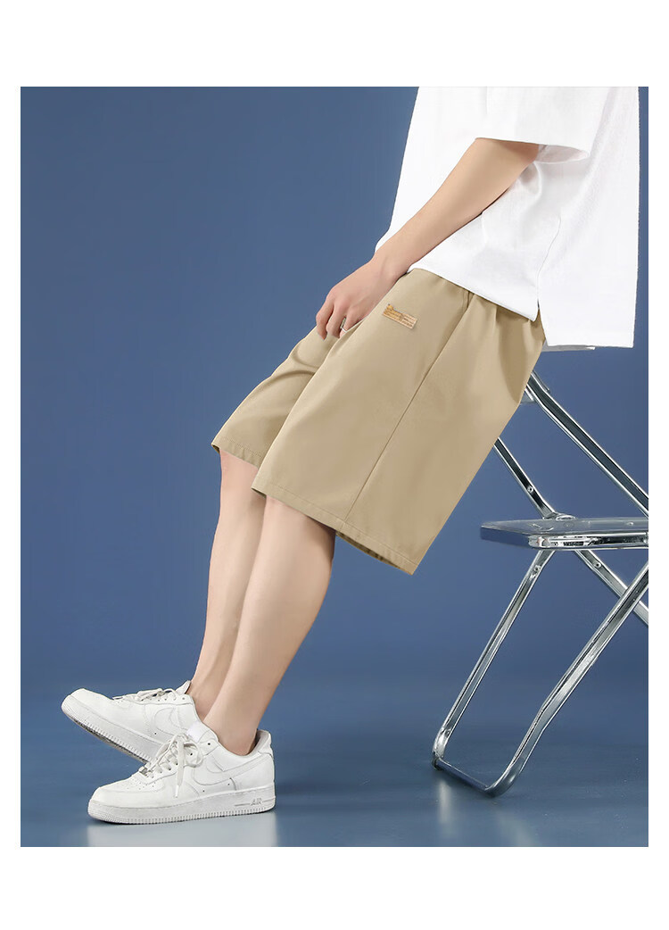 PLAYBOY Men's Ice Silk Shorts Summer Thin Breathable Loose Big Size Sports Basketball Quick-Dry Casual Five-Point Pants 18