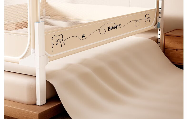 Lanwuxian Class A Household Dormitory Baby Fall Prevention Mosquito Net Fence, Three-Door Opening, 2.0*2.2 Meters 15