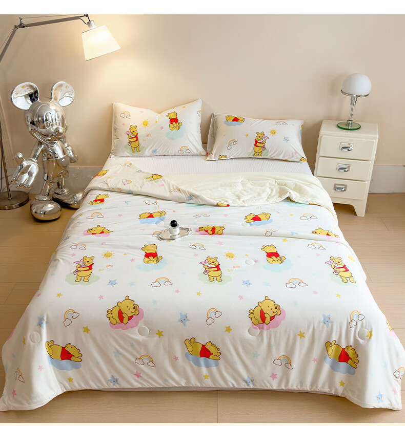 Disney Class A Baby-Grade Knitted Cotton Soybean Summer Quilt 200x230cm Machine Washable Home Air-Conditioning Blanket 20