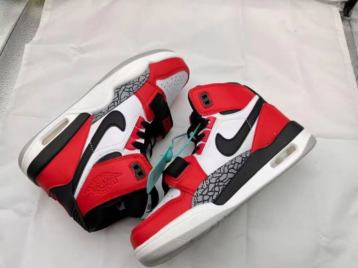 aj312高帮美国队长低帮男女情侣同款运动蓝球鞋百搭鞋子 红色 #5