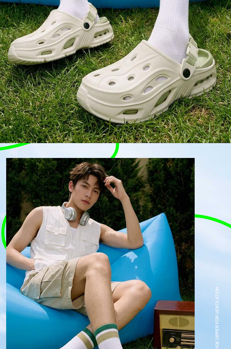 Jingzhenlianggong Breathable Sandals Senma Summer Non-slip Durable Thick-soled Beach Slippers Mint Green Size 42-43 10
