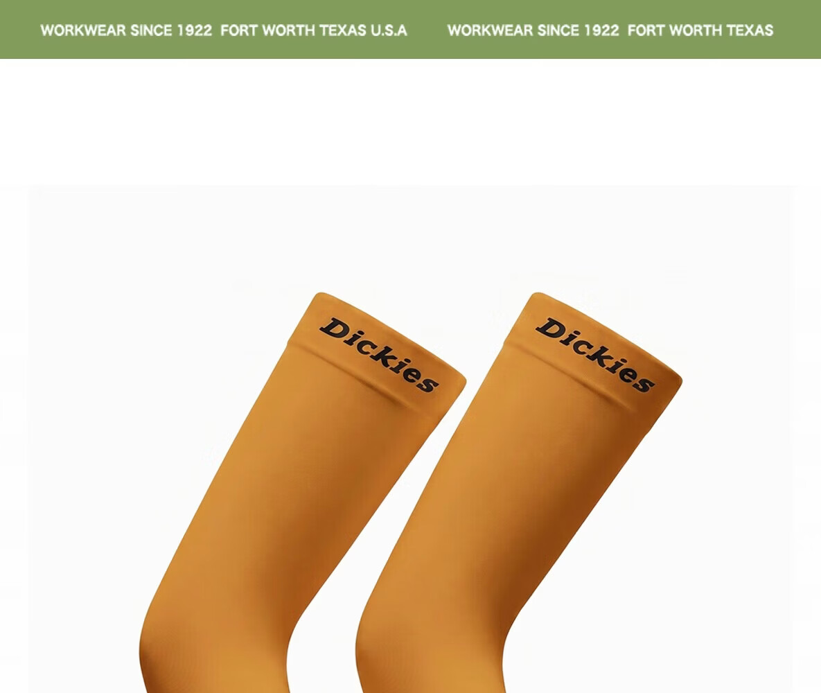 Dickies Sun Protection Ice Sleeves Unisex Lightweight Outdoor Arm Sleeves Cycling UV Protection Ice Silk Sleeve Orange 23