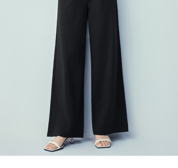 Giordano 2026 Summer Cooling Sun Protection Heat Shield 7A Antibacterial Semi-Elastic Waist Wide-Leg Sweatpants for Women 05416460 16