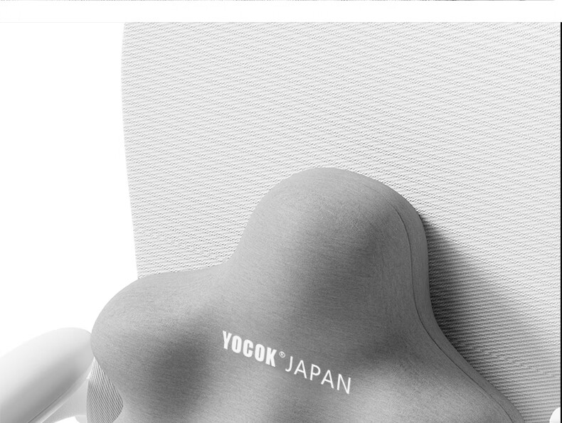YOCOK Lumbar Support Cushion Pillow Office Chair Waist Pillow Car Seat Cushion Long Sitting Lumbar Support Blue Version 15