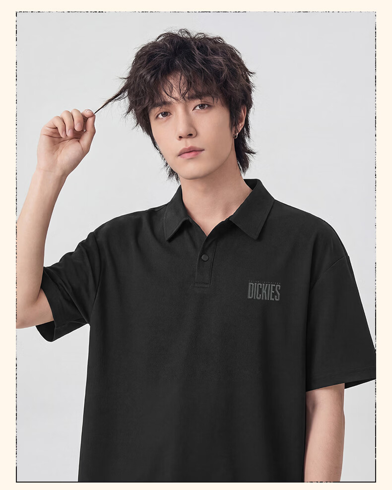 Dickies Trendy Cooling Polo Shirt Men Summer 2026 New Loose Business Casual Versatile Collared Short Sleeve T-Shirt 6