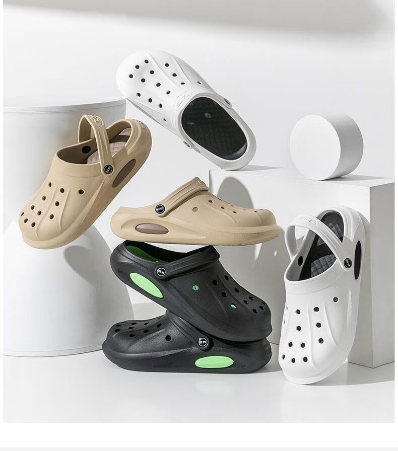 Warrior Men's Summer Breathable Slip-On EVA Beach Sandals White Size 39 15