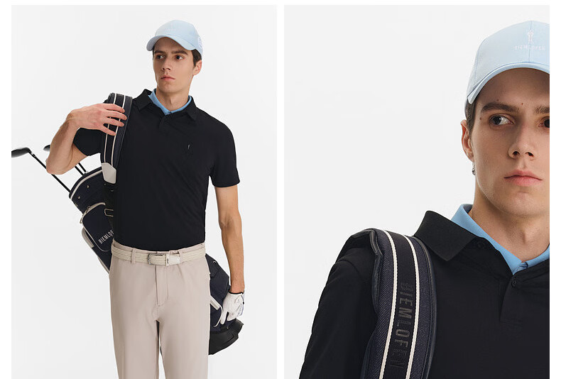 Biyinlefen Golf [Cooling Technology Fabric] 2026 Spring New Men's Sports Casual Stretch Comfortable Skin-friendly Short Sleeve Polo Shirt 13