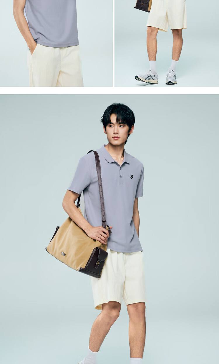 Giordano 2026 Summer New Black Technology Cooling Sun Protection Pigeon Embroidery Short Sleeve Polo Shirt Men 13016217 18