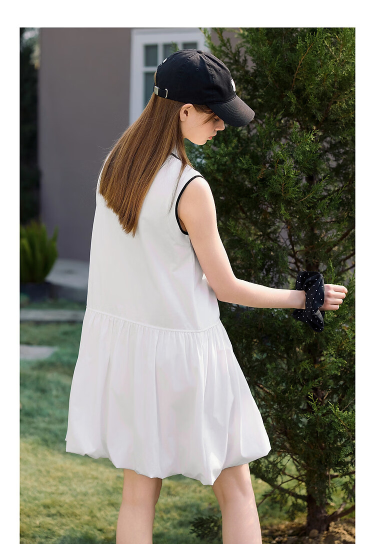 TonLion 2026 Spring Summer New Women's Dress White Balloon Skirt Unique and Beautiful Early Spring Dress 14