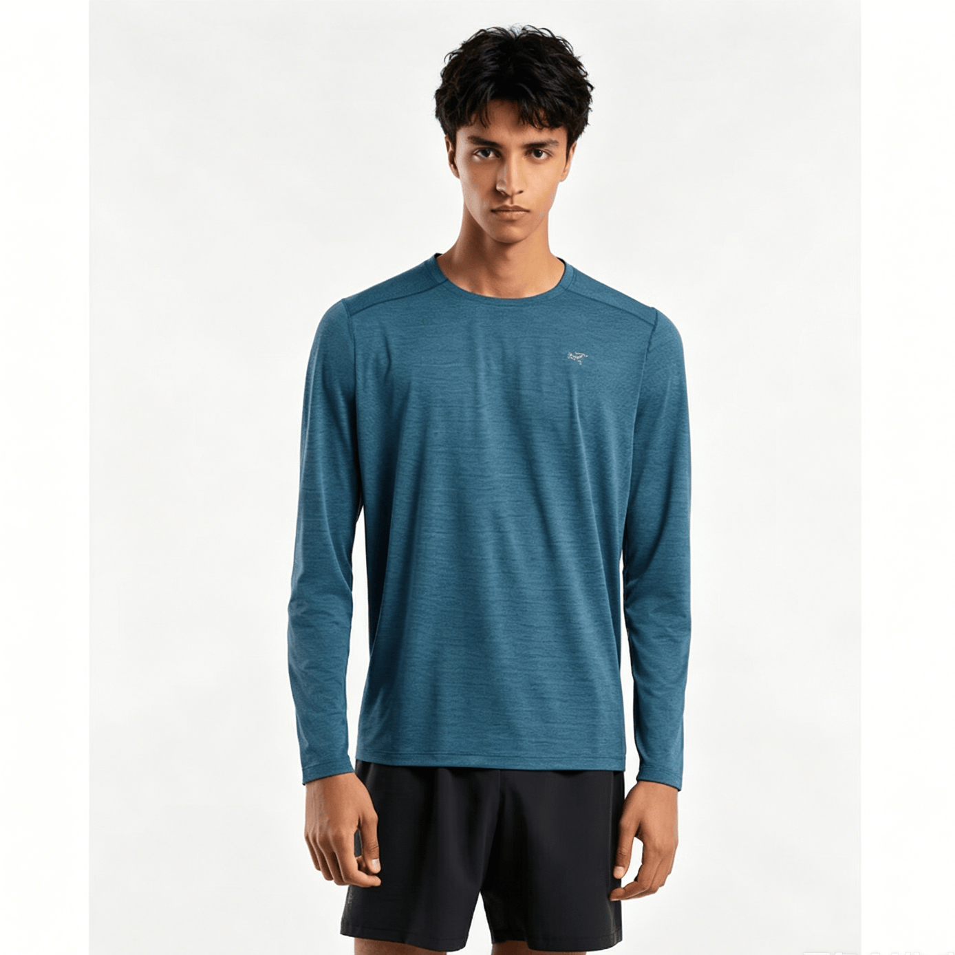 ARC'TERYX CORMAC CREW Comfortable Men's Quick-Dry Long Sleeve Crew Neck T-Shirt Static Sea Blue XL 5