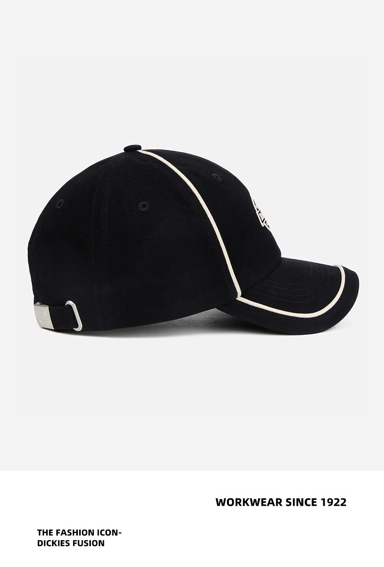 Dickies New Unisex Baseball Cap Large Head Size Slimming Letter Line Versatile Sun Protection Outdoor Blue Duckbill Hat 10