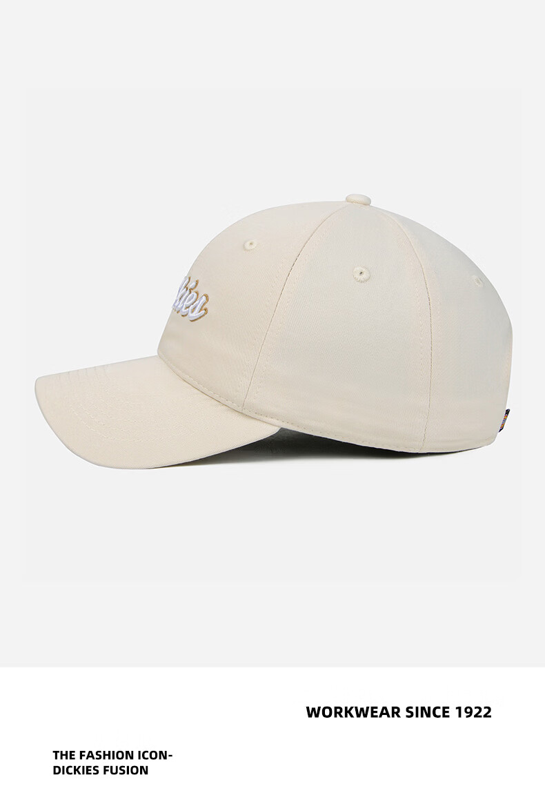 Dickies New Retro Baseball Cap Unisex Soft Top Pure Cotton Duckbill Hat Navy Blue 17
