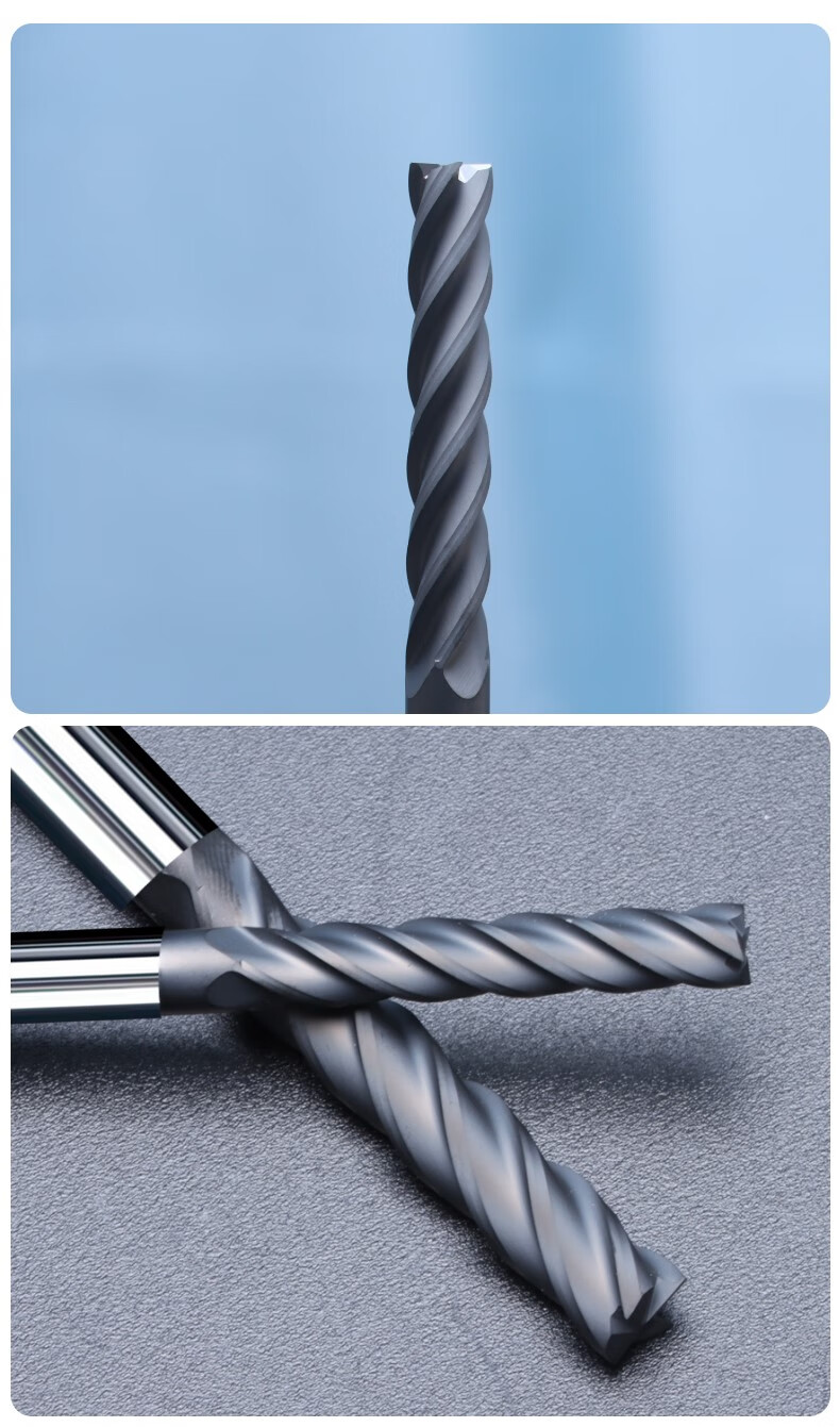 金刚石涂层铣刀 石墨专用铣刀4刃2刃pcd金刚石涂层平底刀电极碳纤维