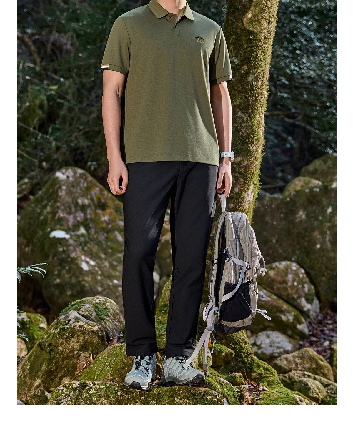 JEEP 2026 Summer New Breathable Lightweight Polo Shirt Men's Short Sleeve Sports T-Shirt for Fitness Running 22