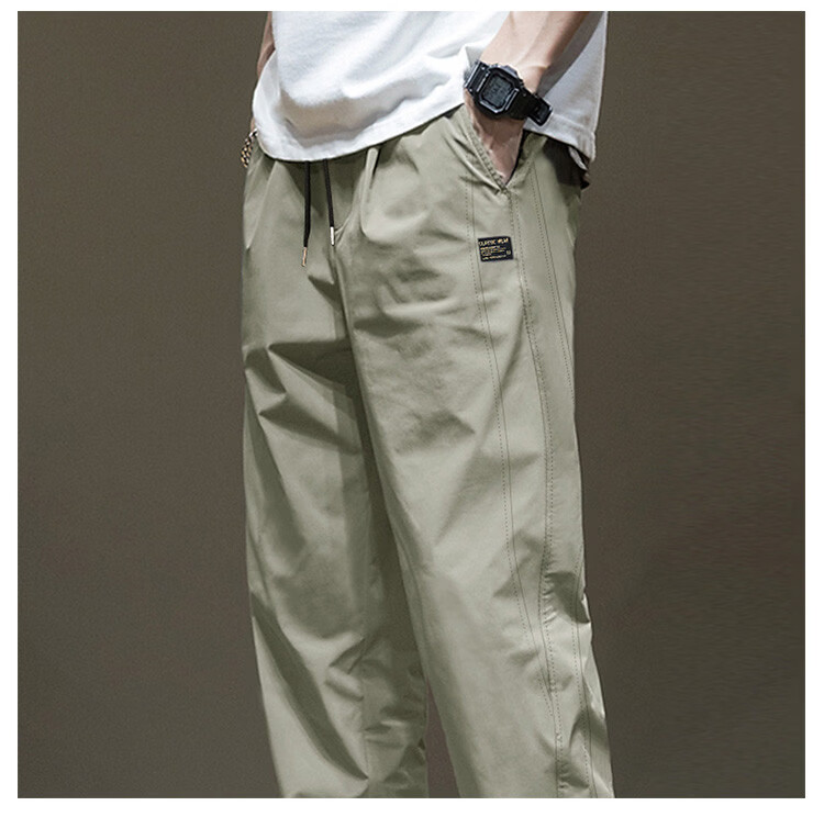 TonLion 2026 New Summer Men's Casual Jogger Pants Elastic Waist Simple Outdoor Sport Style 9