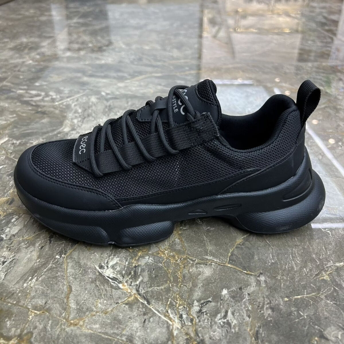 VANCAMEL Men's Outdoor Hiking Shoes 2026 Summer New Breathable Running Sports Casual Commuter Shoes Black Gold 39 6