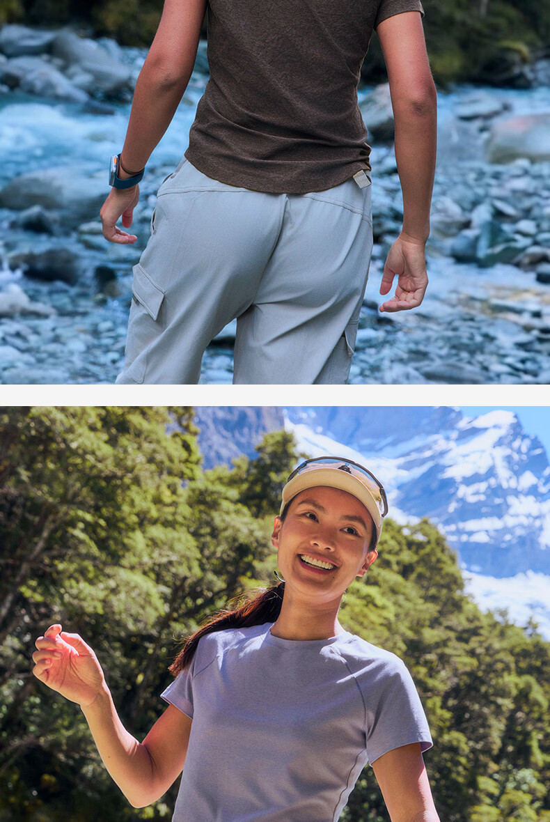 BEIN SPACE Summer Outdoor Lightweight Sports Hiking Moisture-Wicking Quick-Dry Soft Women's Short Sleeve T-Shirt J017 Mist White L 25
