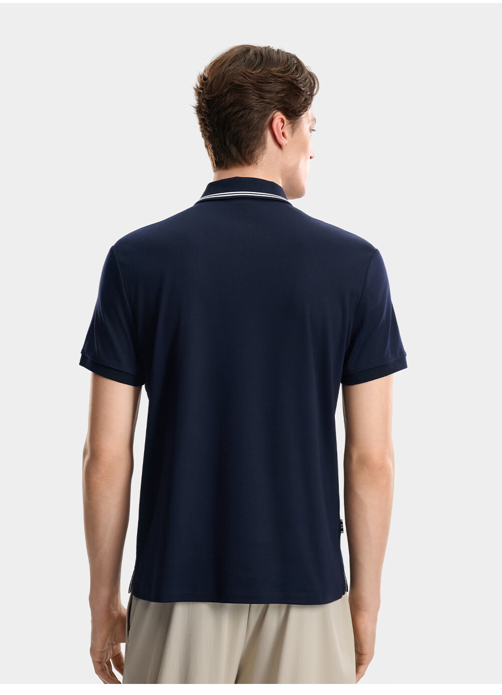 FILA Official Men's Knitted Short Sleeve Polo Shirt 2026 Autumn Pure Cotton Cool Basic Top 5